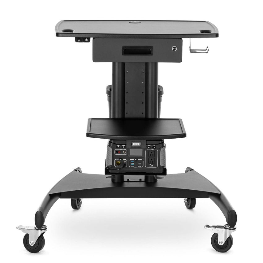 Luxor Mobile Battery - Powered Workstation Ergonomic Height - Adjustable Powerhouse (LUX - UCSP001) - SchoolOutlet