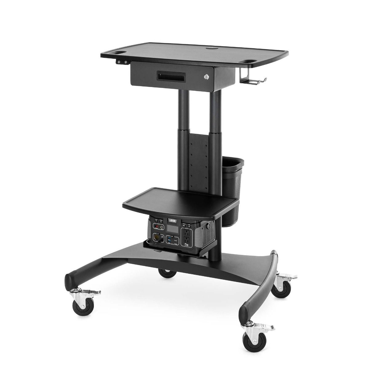 Luxor Mobile Battery - Powered Workstation Ergonomic Height - Adjustable Powerhouse (LUX - UCSP001) - SchoolOutlet