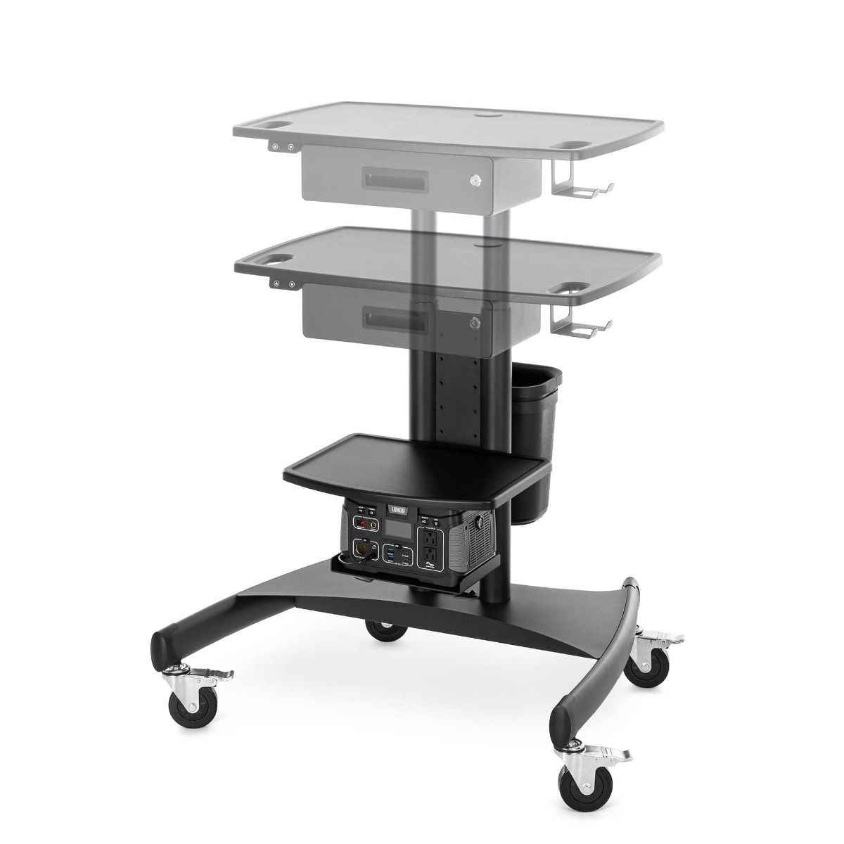 Luxor Mobile Battery - Powered Workstation Ergonomic Height - Adjustable Powerhouse (LUX - UCSP001) - SchoolOutlet