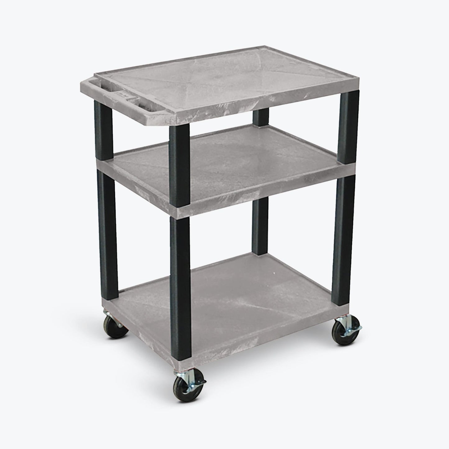 Luxor Tuffy 34" Open Shelf AV Cart with Legs (Luxor LUX-WT34E) - SchoolOutlet