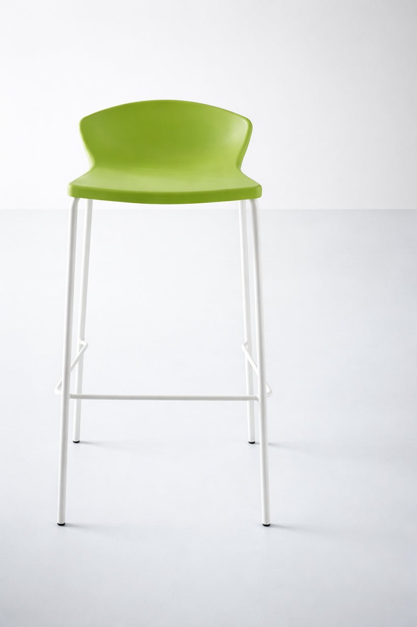 Magnuson Technopolymer Seat Stackable Outdoor & Indoor Bar Stool 35"H (MAG - CALMA) - SchoolOutlet