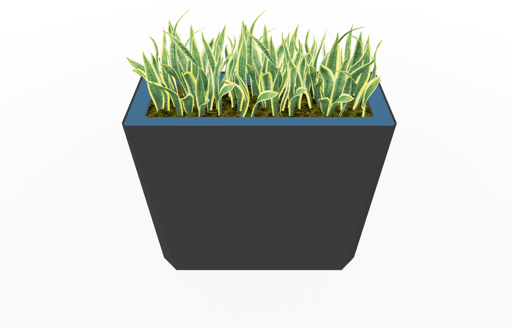 Magnuson KST - 1436L - H - PL High Kastan Wide Rectangular Painted Steel Planter with Aluminum Top and Sealed Internal Liner (MAG - KST - 1436L - H - PL - XXX) - SchoolOutlet