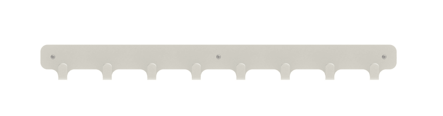 Magnuson Painted Steel 8 - Hook Strip with Wood Backplate (MAG - NOMIS - 8) - SchoolOutlet