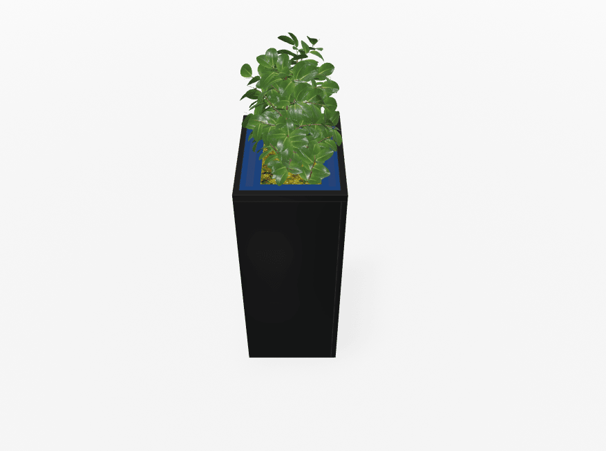 Magnuson Deep - Profile Rectangular Painted Steel Indoor Planter with Internal Rigid Liner and Adjustable Glides (MAG - VA1814L - P - XXX) - SchoolOutlet