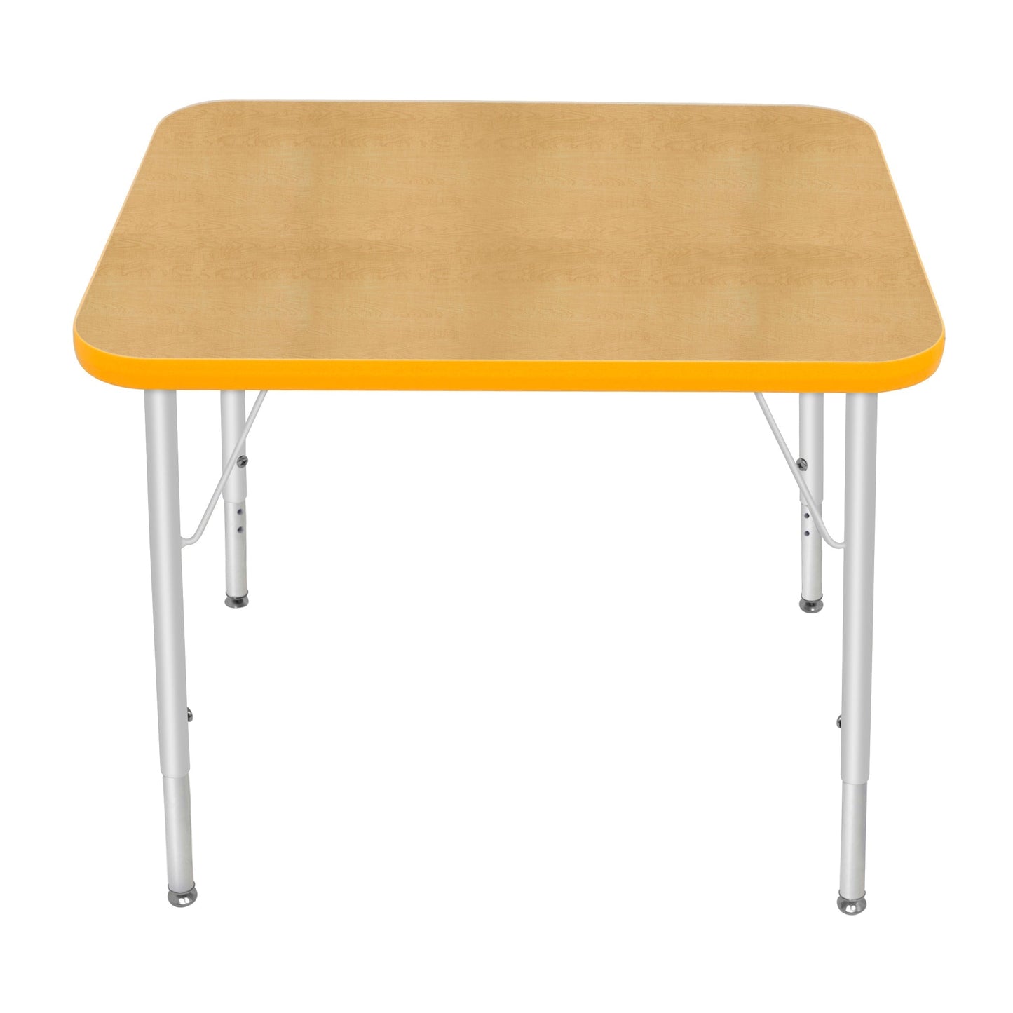 Mahar Creative Colors Small Rectangle Activity Table Preschool Height Adjustable Legs 30"W x 24"D x 17" - 25"H (MHR-2430LO)