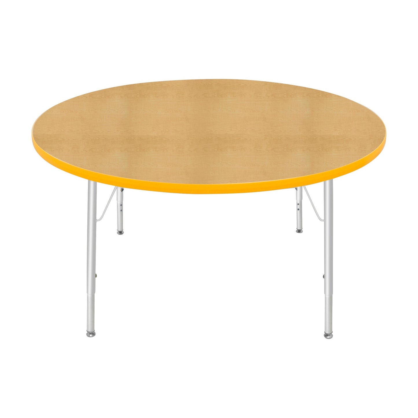 Mahar Creative Colors Round Activity Table Preschool Height Adjustable Legs 48"Dia x 17" - 25"H (MHR-48RNLO)