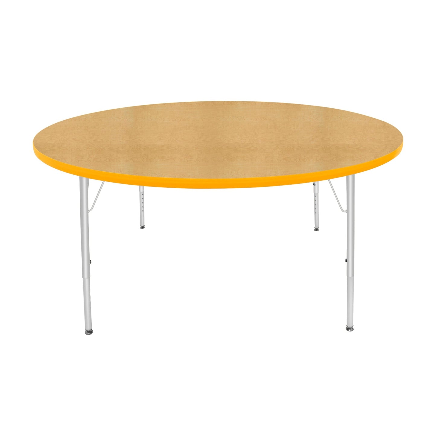 Mahar Creative Colors Large Round Activity Table Preschool Height Adjustable Legs 60" Dia x 17" - 25" H (MHR-60RNLO)