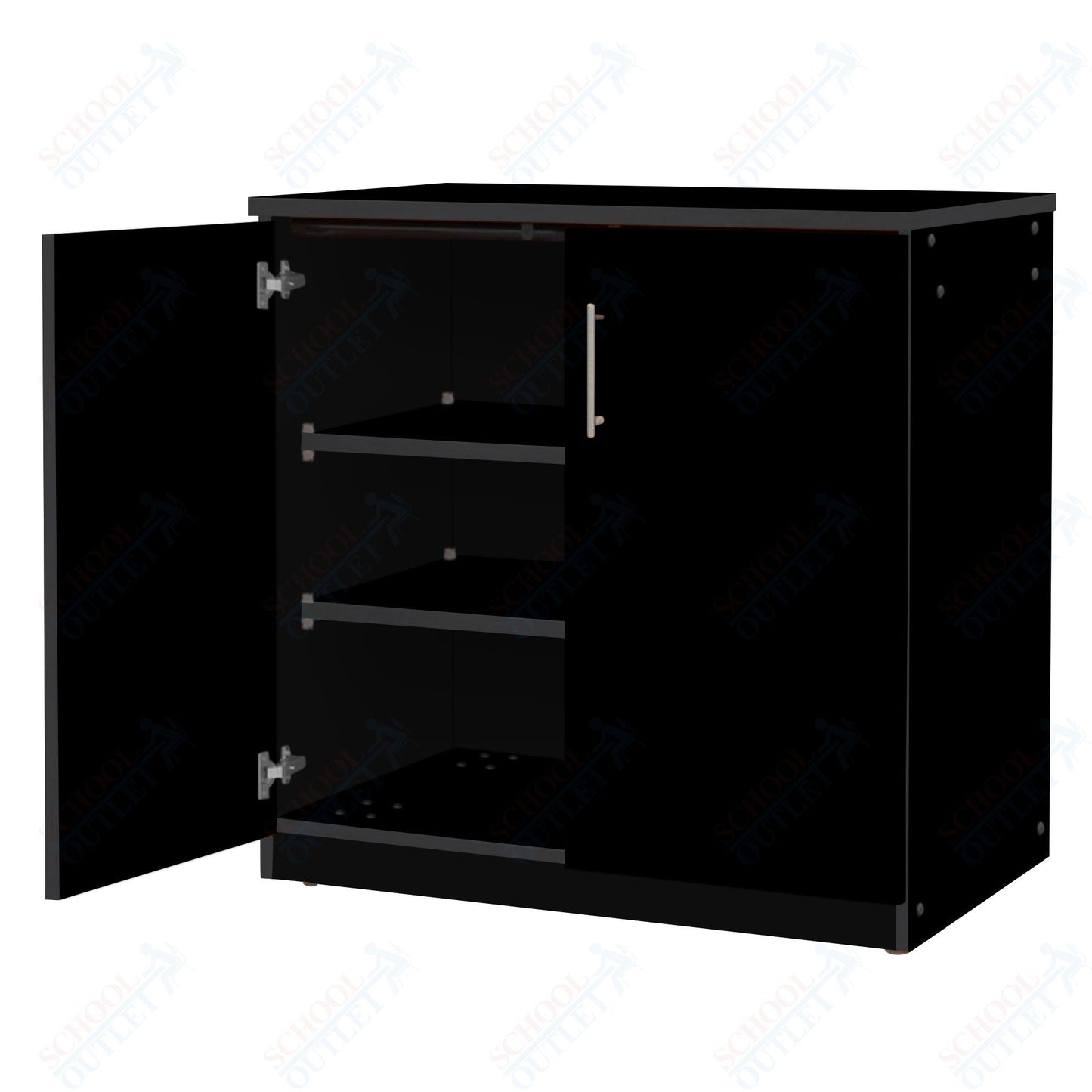 Marco Mobile Base Casegoods Cabinet with Doors 2 Adjustable Shelves - 36"H x 36"W (3301 - 36363) - SchoolOutlet