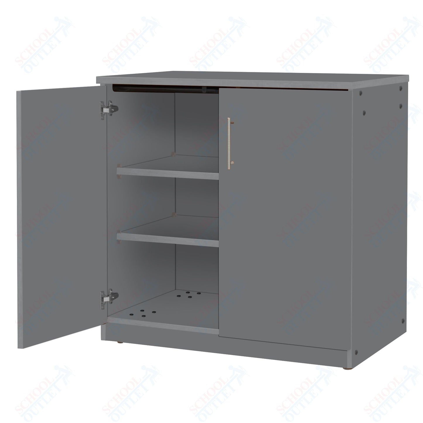 Marco Mobile Base Casegoods Cabinet with Doors 2 Adjustable Shelves - 36"H x 48"W (3301 - 48363) - SchoolOutlet