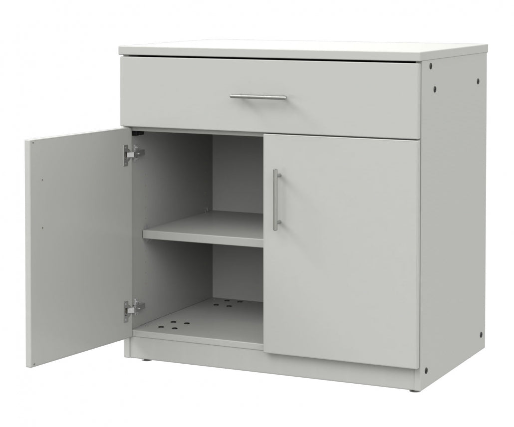 Marco Mobile Base Casegoods Cabinet with 1 Drawer, 2 Doors and 2 Adjustable Shelves - 36"H x 36"W (3302 - 36363) - SchoolOutlet