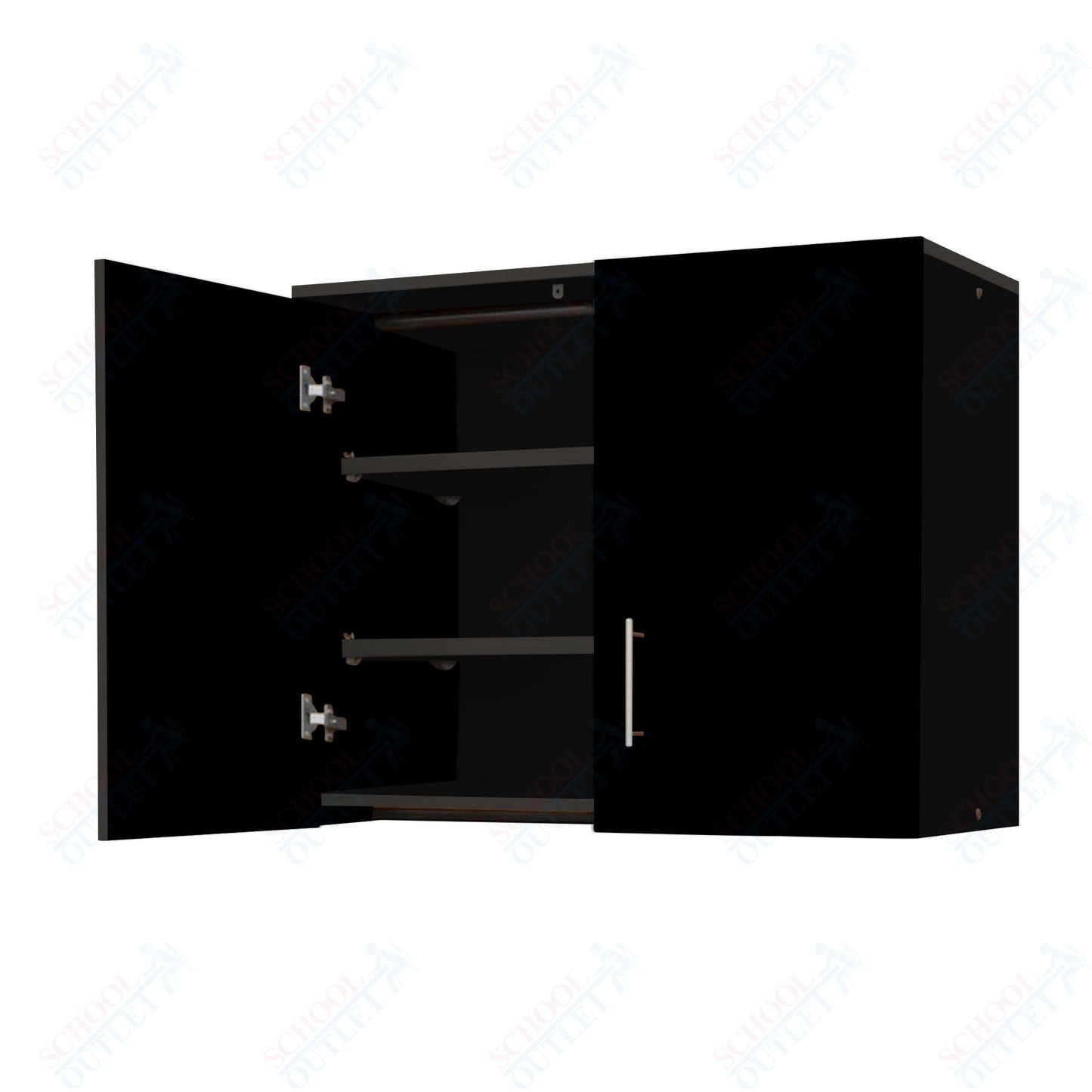 Marco Mobile Base Casegoods Wall Cabinet with Divider, 2 Doors and 4 Adjustable Shelves - 30"H x 48"W (3322 - 48301) - SchoolOutlet