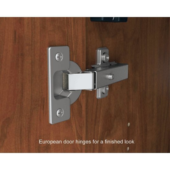 Marco Mobile Base Casegoods Wall Cabinet with Divider, 2 Doors and 4 Adjustable Shelves - 30"H x 48"W (3322 - 48301) - SchoolOutlet