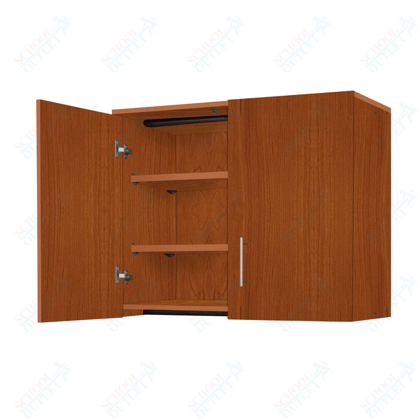 Marco Mobile Base Casegoods Wall Cabinet with Divider, 2 Doors and 4 Adjustable Shelves - 30"H x 48"W (3322 - 48301) - SchoolOutlet