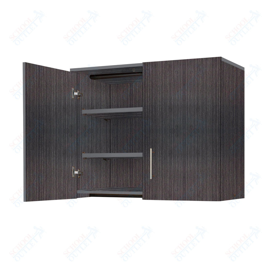 Marco Mobile Base Casegoods Wall Cabinet with Divider, 2 Doors and 4 Adjustable Shelves - 30"H x 48"W (3322 - 48301) - SchoolOutlet