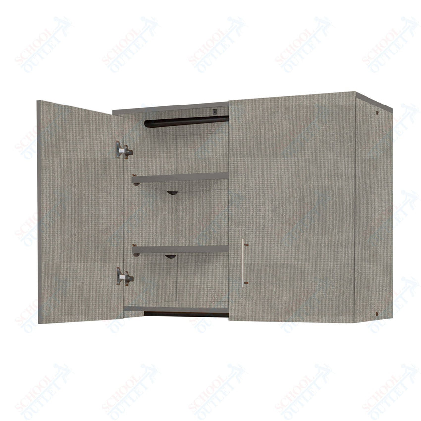 Marco Mobile Base Casegoods Wall Cabinet with Divider, 2 Doors and 4 Adjustable Shelves - 30"H x 48"W (3322 - 48301) - SchoolOutlet