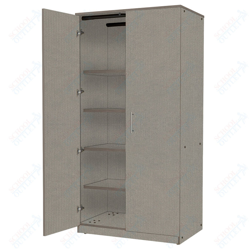 Marco Mobile Tall Cabinet, Doors, 1 Fixed, 4 Adjustable Shelves - 84"H x 36"W x 30"D (3332 - 36844) - SchoolOutlet