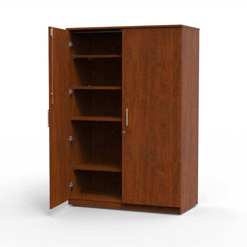 Marco Mobile Tall Cabinet, Doors, 1 Fixed, 3 Adjustable Shelves - 72"H x 48"W x 24"D (3332 - 48723) - SchoolOutlet