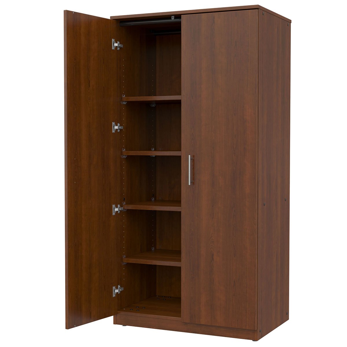 Marco Mobile Tall Cabinet, Doors, 1 Fixed, 4 Adjustable Shelves - 84"H x 48"W x 24"D (3332 - 48843) - SchoolOutlet