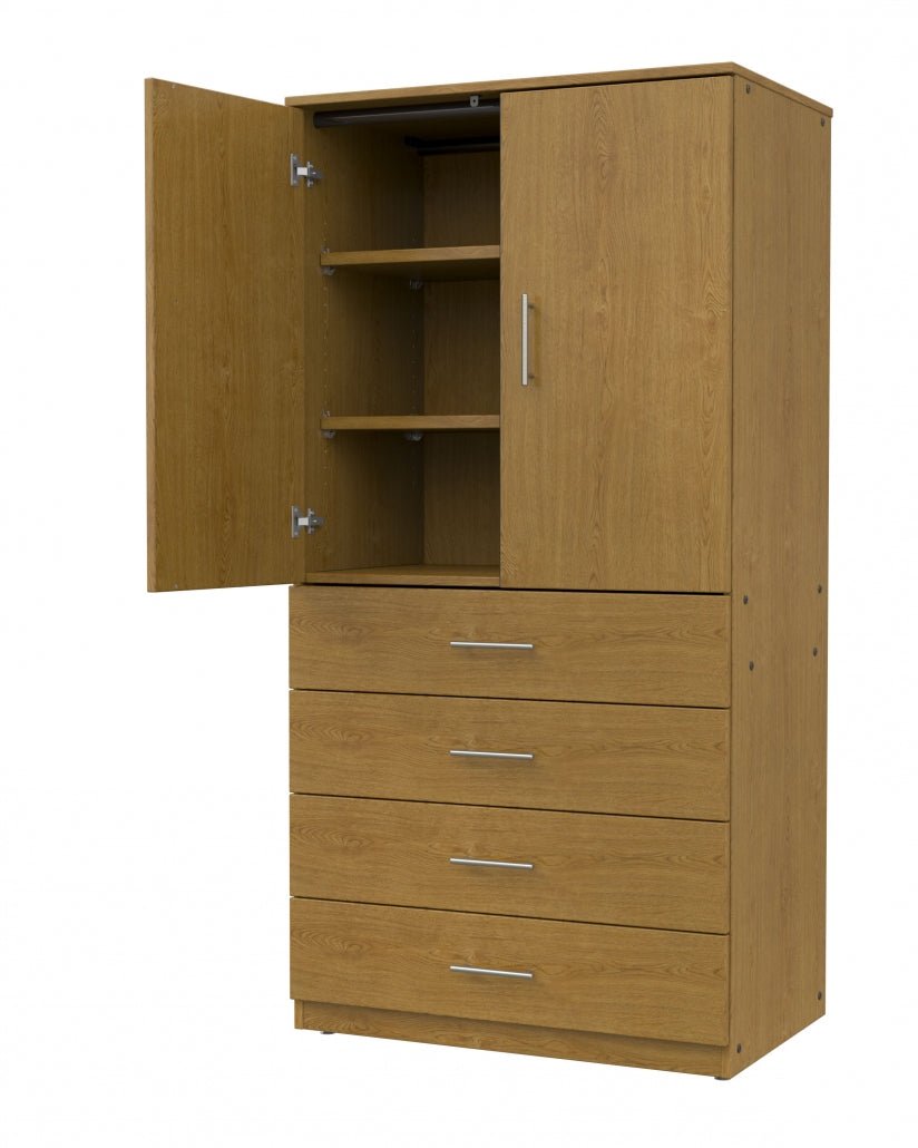 Marco Mobile Tall Cabinet, Doors, 4 Drawers, 2 Adjustable Shelves - 72"H x 36"W x 30"D (3333 - 36724) - SchoolOutlet