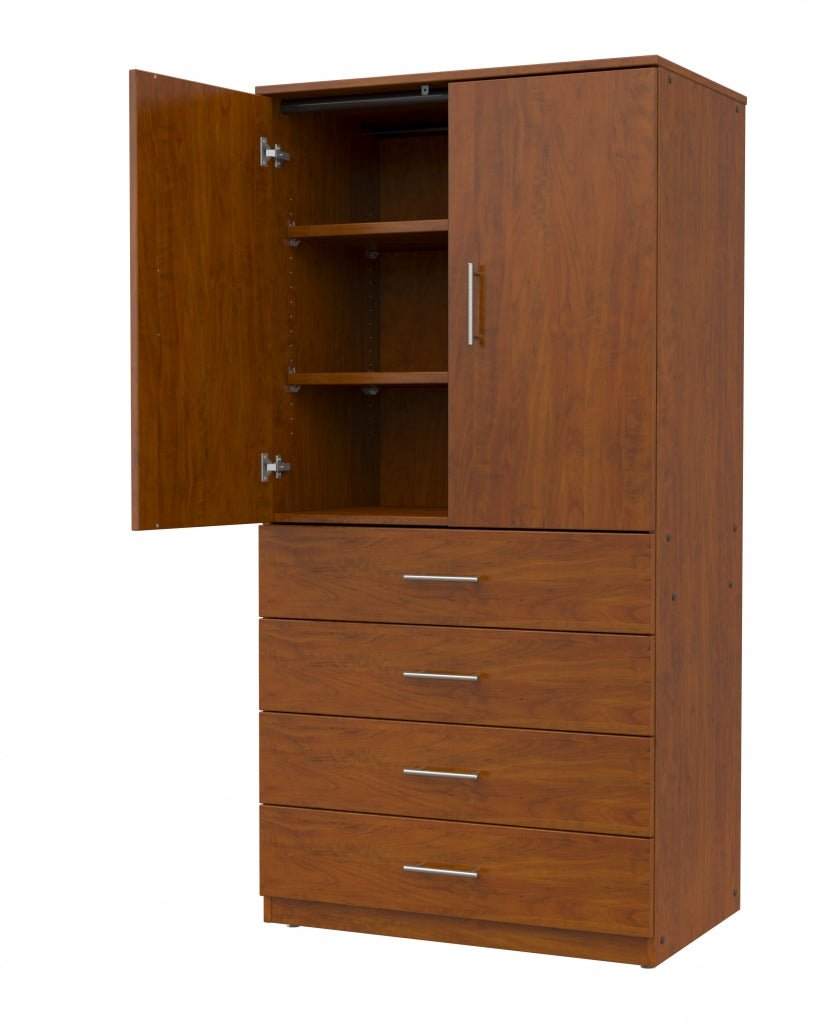 Marco Mobile Tall Cabinet, Doors, 4 Drawers, 2 Adjustable Shelves - 72"H x 36"W x 30"D (3333 - 36724) - SchoolOutlet