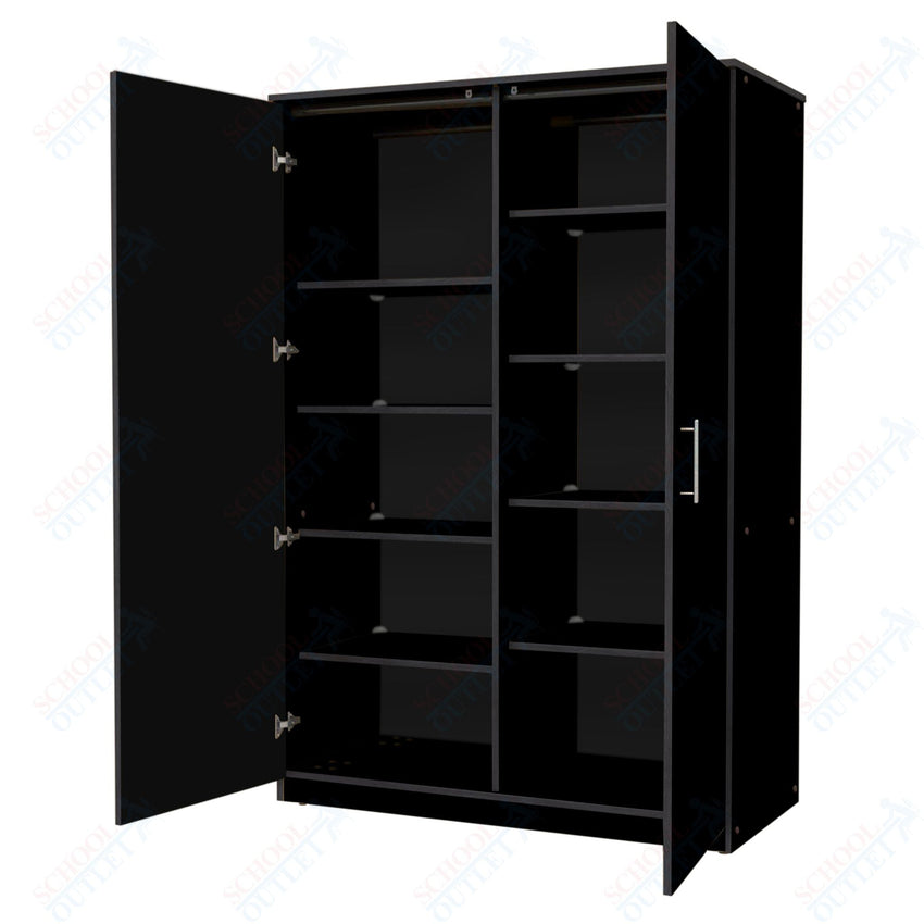 Marco Mobile Tall Cabinet Divider with Doors, 8 Adjustable Shelves - 72"H x 48"W x 24"D (3336 - 48723) - SchoolOutlet