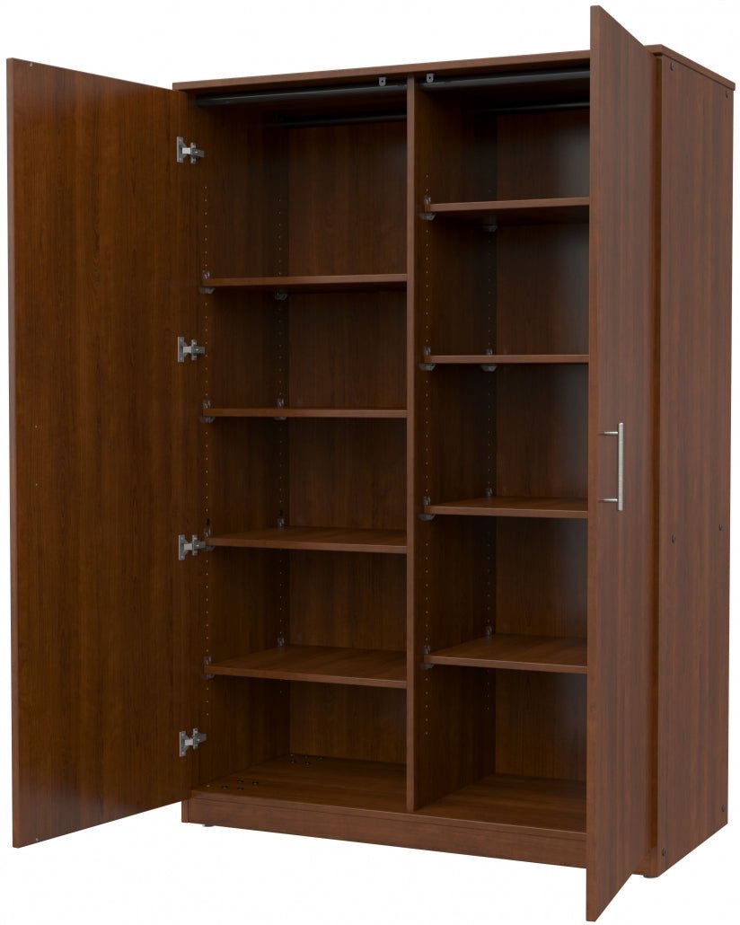 Marco Mobile Tall Cabinet Divider with Doors, 8 Adjustable Shelves - 72"H x 48"W x 24"D (3336 - 48723) - SchoolOutlet
