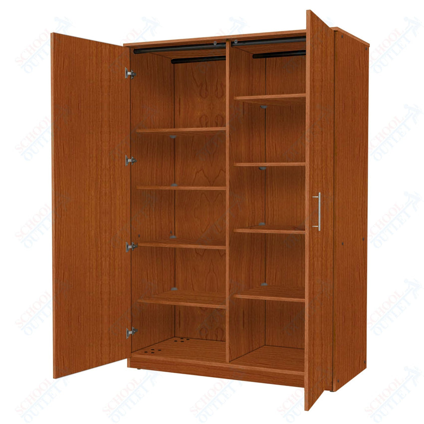 Marco Mobile Tall Cabinet Divider with Doors, 8 Adjustable Shelves - 72"H x 48"W x 24"D (3336 - 48723) - SchoolOutlet