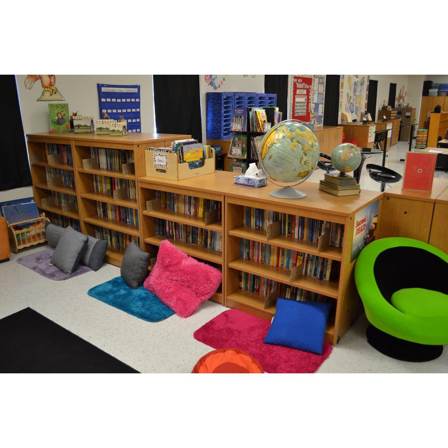Marco 3500 Series 7 Shelf Bookcase with 5 Adjustable Shelves - 84"H (3500 - 36841) - SchoolOutlet