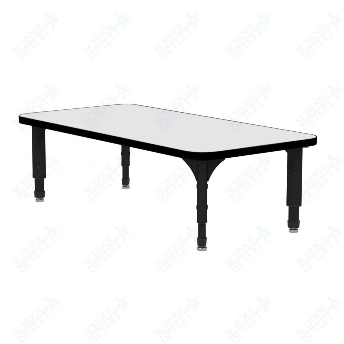 Marco Rectangle Floor Table w/ Dry Erase Top 24" x 48" Adj Height 12" - 15" (38 - 2226 - DC) - SchoolOutlet
