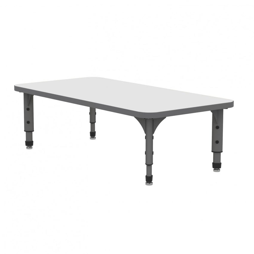 Marco Rectangle Floor Table w/ Dry Erase Top 24" x 60" Adj Height 12" - 15" (38 - 2228 - DC) - SchoolOutlet