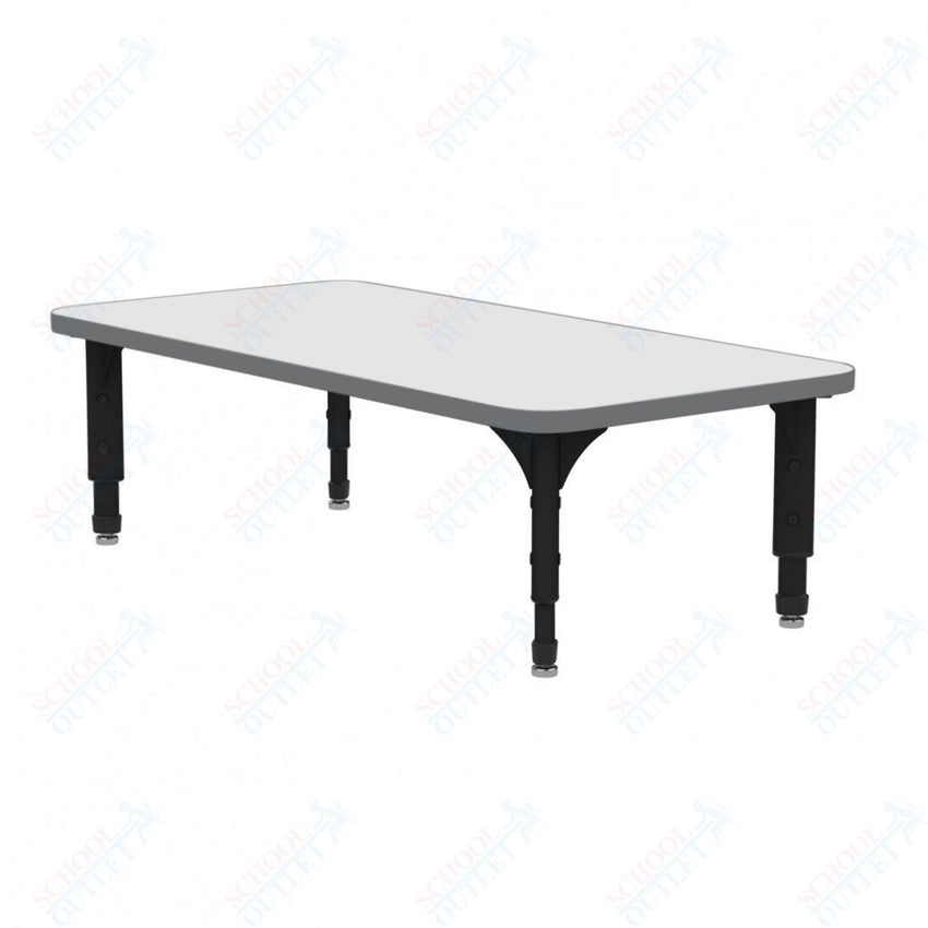 Marco Rectangle Floor Table w/ Dry Erase Top 24" x 60" Adj Height 12" - 15" (38 - 2228 - DC) - SchoolOutlet