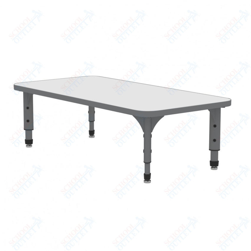 Marco Rectangle Floor Table w/ Dry Erase Top 24" x 60" Adj Height 12" - 15" (38 - 2228 - DC) - SchoolOutlet