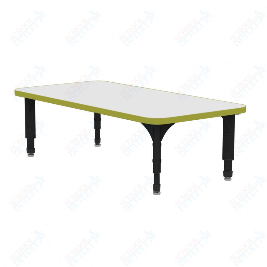 Marco Rectangle Floor Table w/ Dry Erase Top 24" x 60" Adj Height 12" - 15" (38 - 2228 - DC) - SchoolOutlet