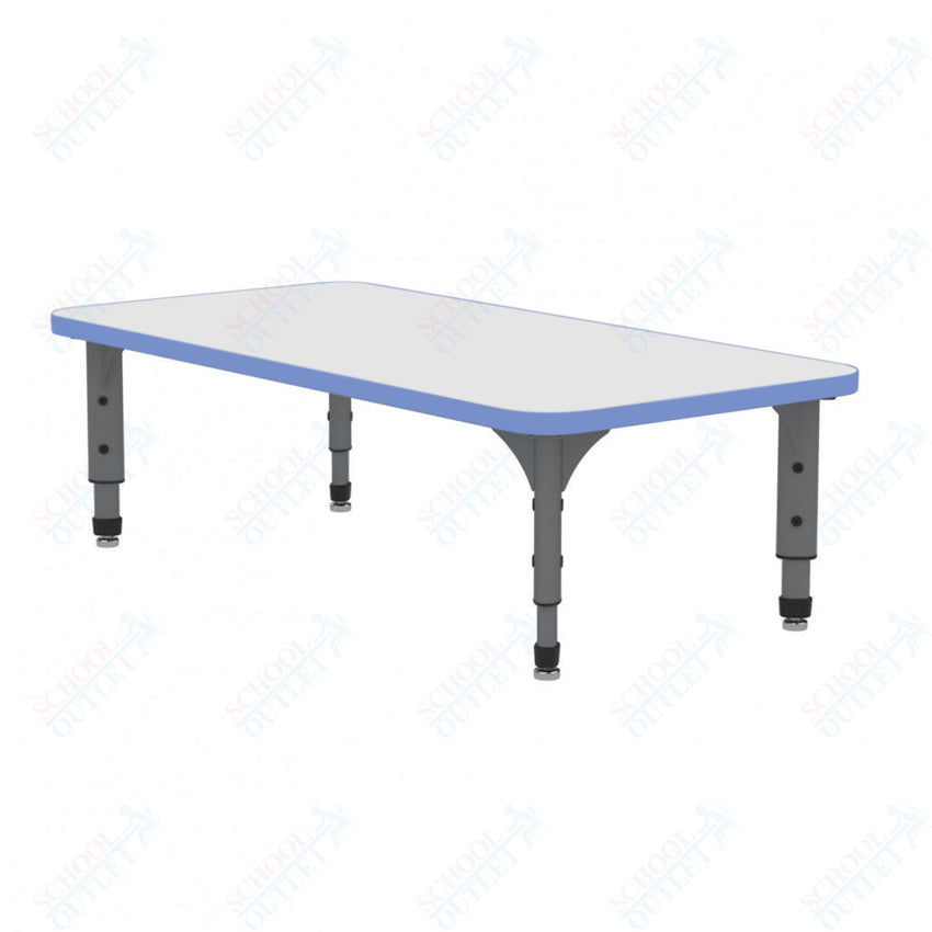 Marco Rectangle Floor Table w/ Dry Erase Top 24" x 60" Adj Height 12" - 15" (38 - 2228 - DC) - SchoolOutlet
