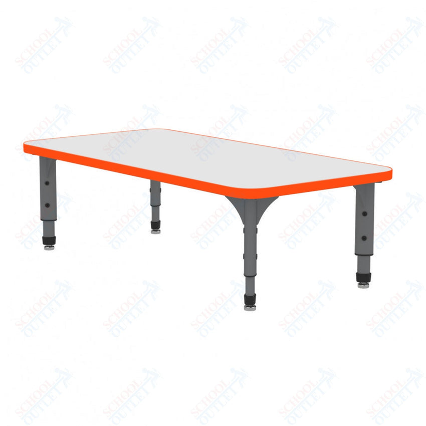 Marco Rectangle Floor Table w/ Dry Erase Top 24" x 60" Adj Height 12" - 15" (38 - 2228 - DC) - SchoolOutlet