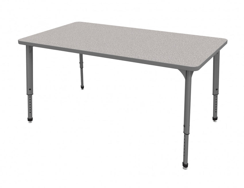 Marco Apex Series Rectangle Preschool Activity Table 24" x 72" Height Adjustable Legs 17" - 24" (38 - 2230 - MB) - SchoolOutlet