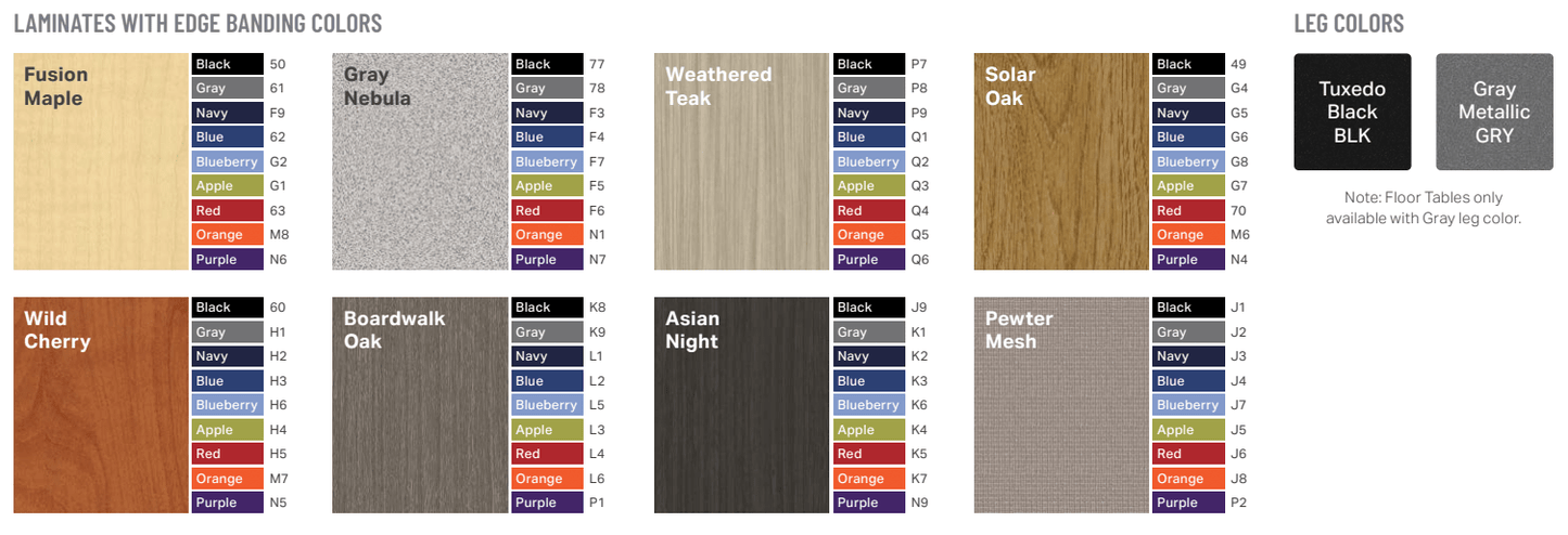 Marco Apex Series Rectangle Preschool Activity Table 24" x 72" Height Adjustable Legs 17" - 24" (38 - 2230 - MB) - SchoolOutlet