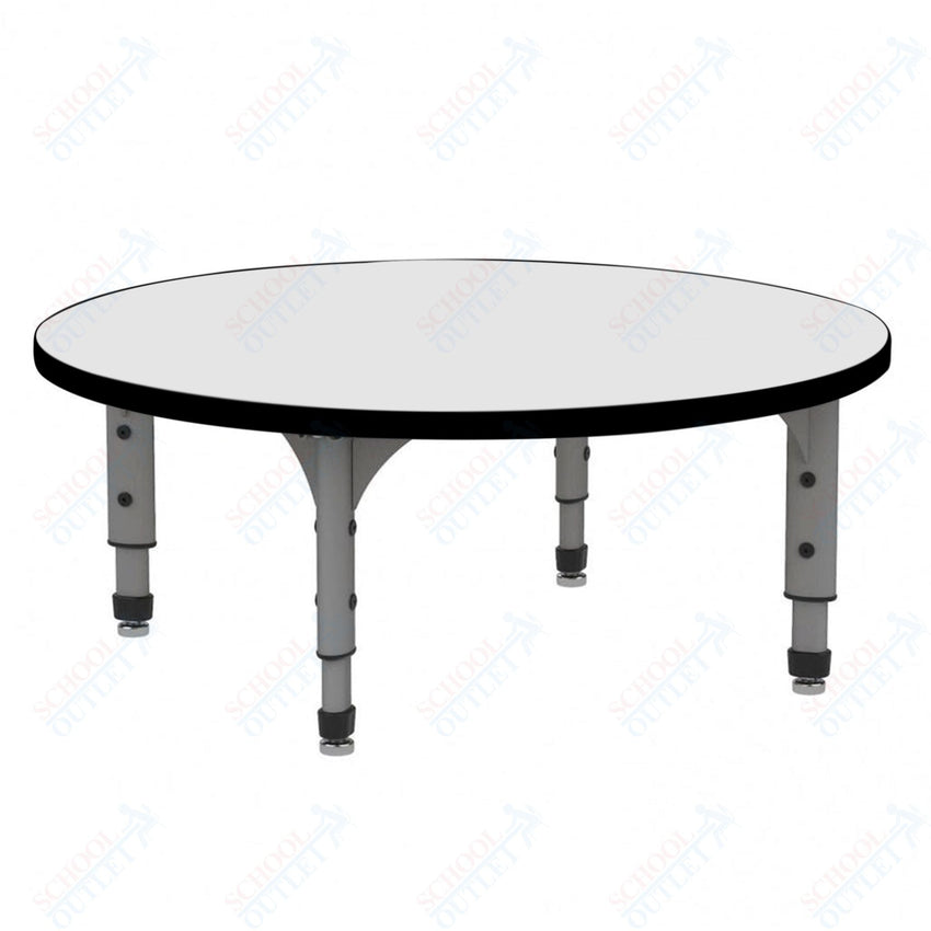 Marco 36" Round Floor Table w/ Dry Erase Top Adj Height 12" - 15" (38 - 2244 - DC) - SchoolOutlet