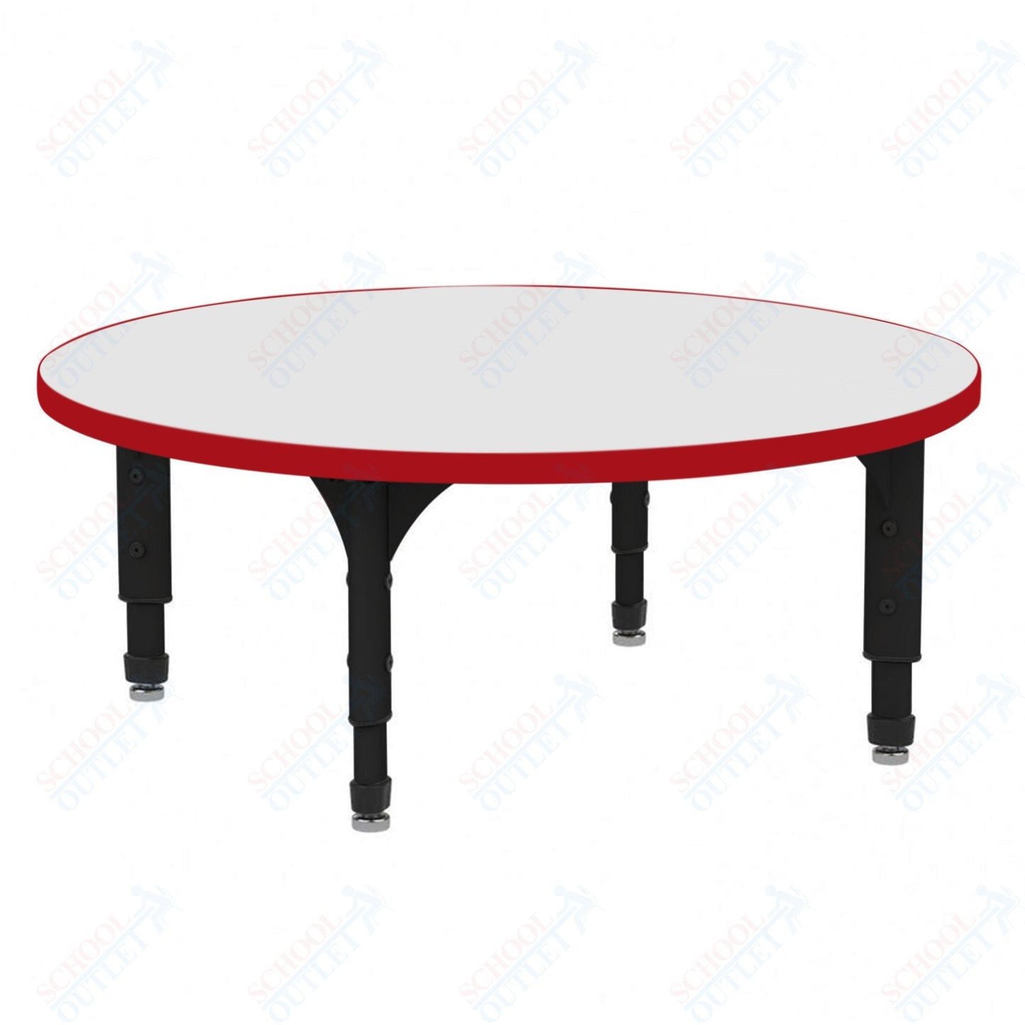 Marco 36" Round Floor Table w/ Dry Erase Top Adj Height 12" - 15" (38 - 2244 - DC) - SchoolOutlet