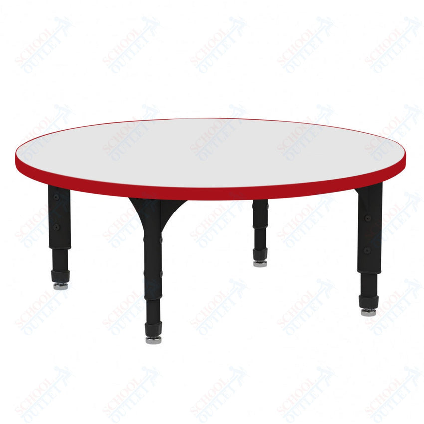 Marco 36" Round Floor Table w/ Dry Erase Top Adj Height 12" - 15" (38 - 2244 - DC) - SchoolOutlet