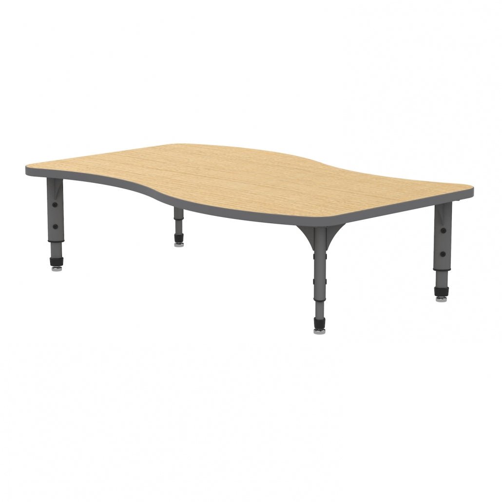 Marco Wave Floor Table 30" x 54" Adjustable Height 12" - 15" (38 - 2258 - MC) - SchoolOutlet