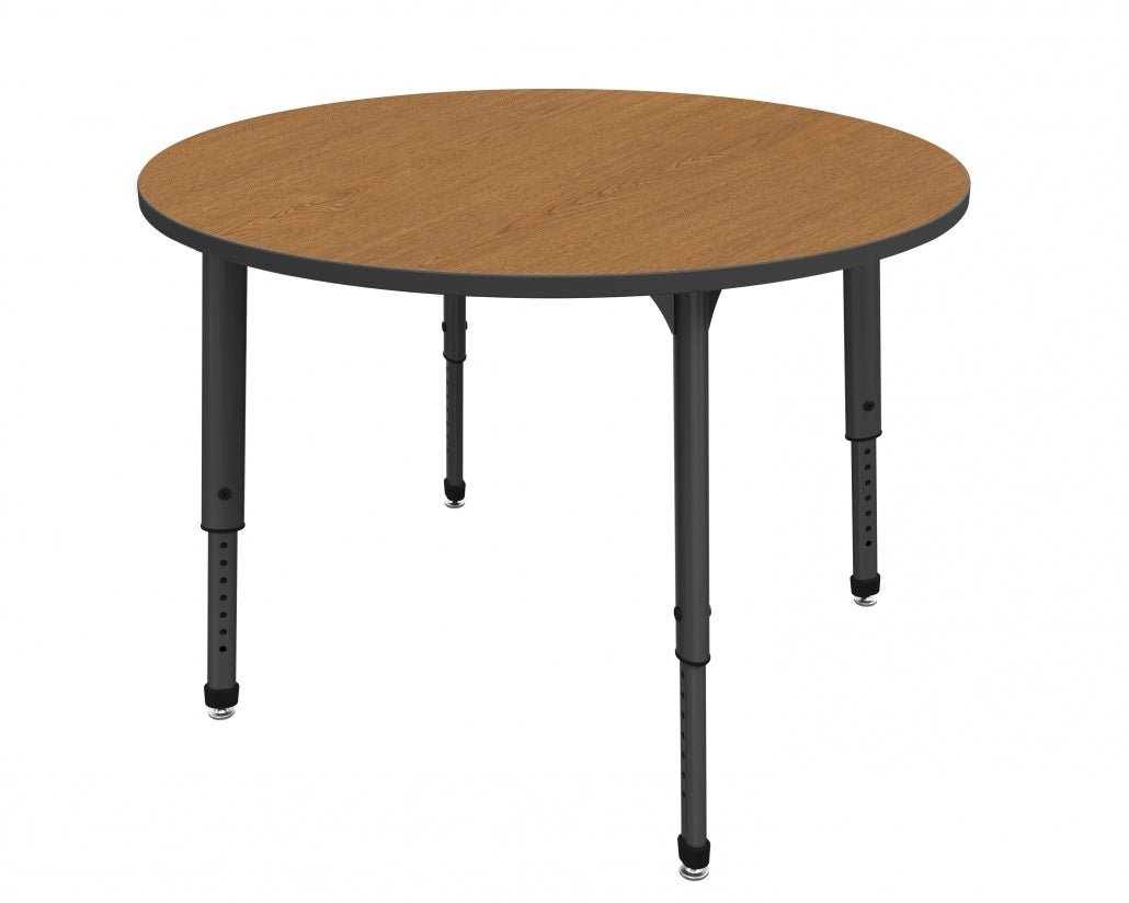 Marco Apex Series 48" Round Preschool Activity Table Height Adjustable Legs 17" - 24" (38 - 2266 - MB) - SchoolOutlet