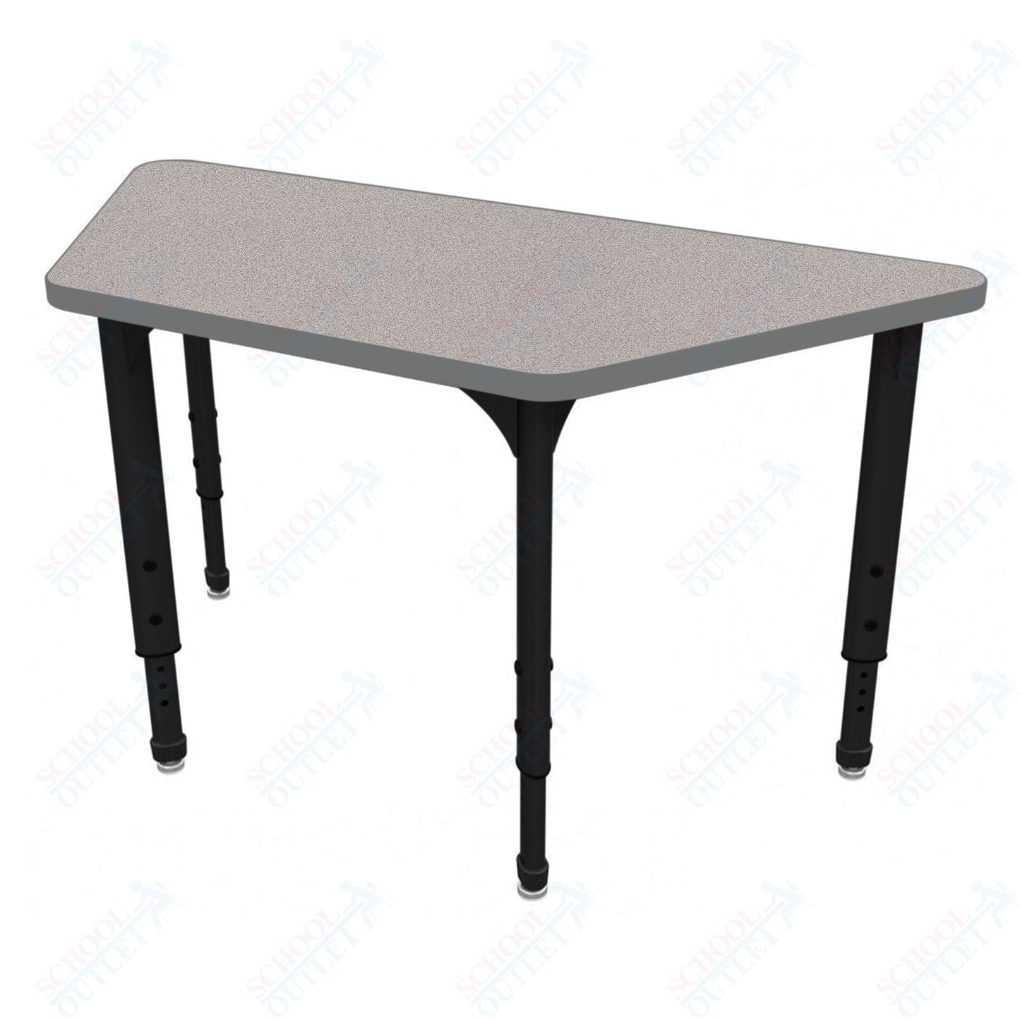 Marco Apex Series Trapezoid School Activity Table 24" x 48" Adjustable Height 21" - 30" (38 - 2276 - MA) - SchoolOutlet