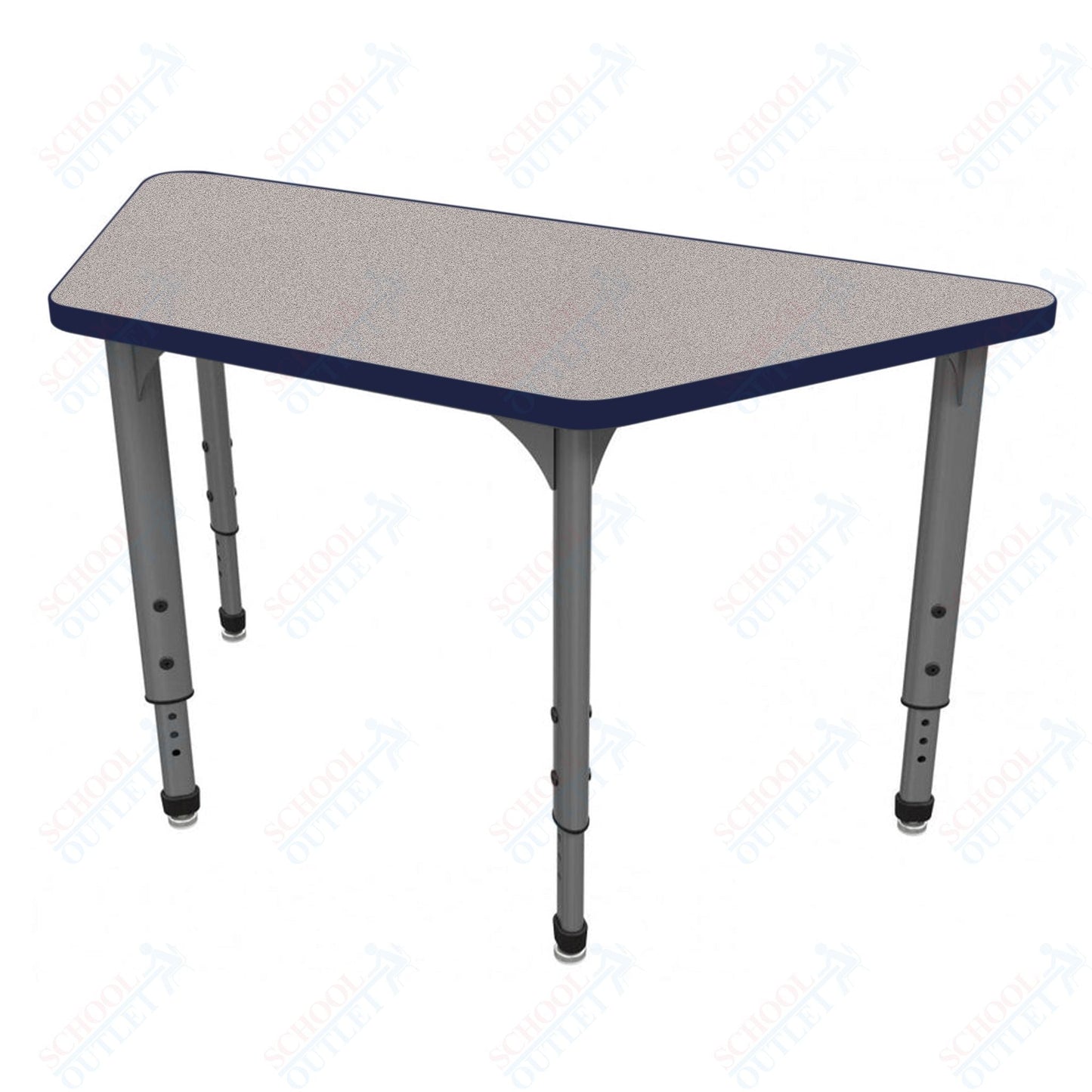 Marco Apex Series Trapezoid School Activity Table 24" x 48" Adjustable Height 21" - 30" (38 - 2276 - MA) - SchoolOutlet