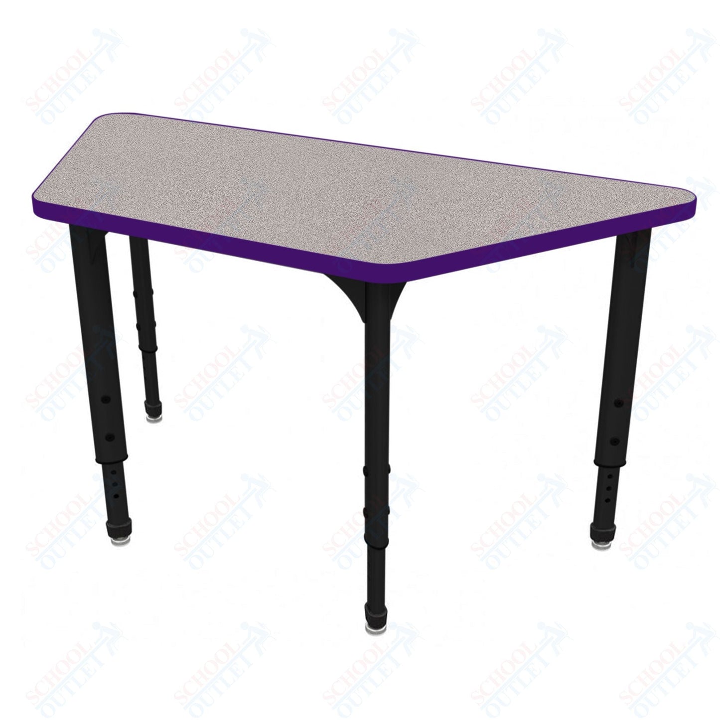 Marco Apex Series Trapezoid School Activity Table 24" x 48" Adjustable Height 21" - 30" (38 - 2276 - MA) - SchoolOutlet
