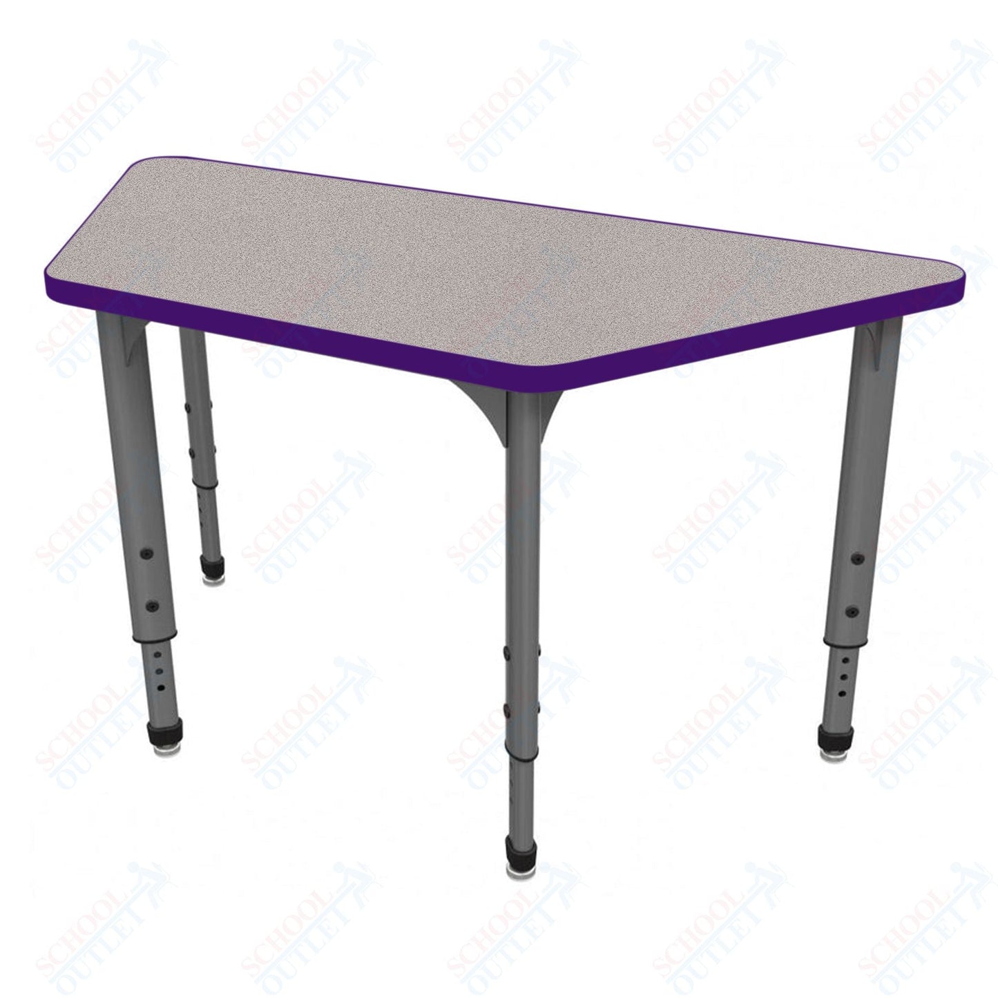 Marco Apex Series Trapezoid School Activity Table 24" x 48" Adjustable Height 21" - 30" (38 - 2276 - MA) - SchoolOutlet