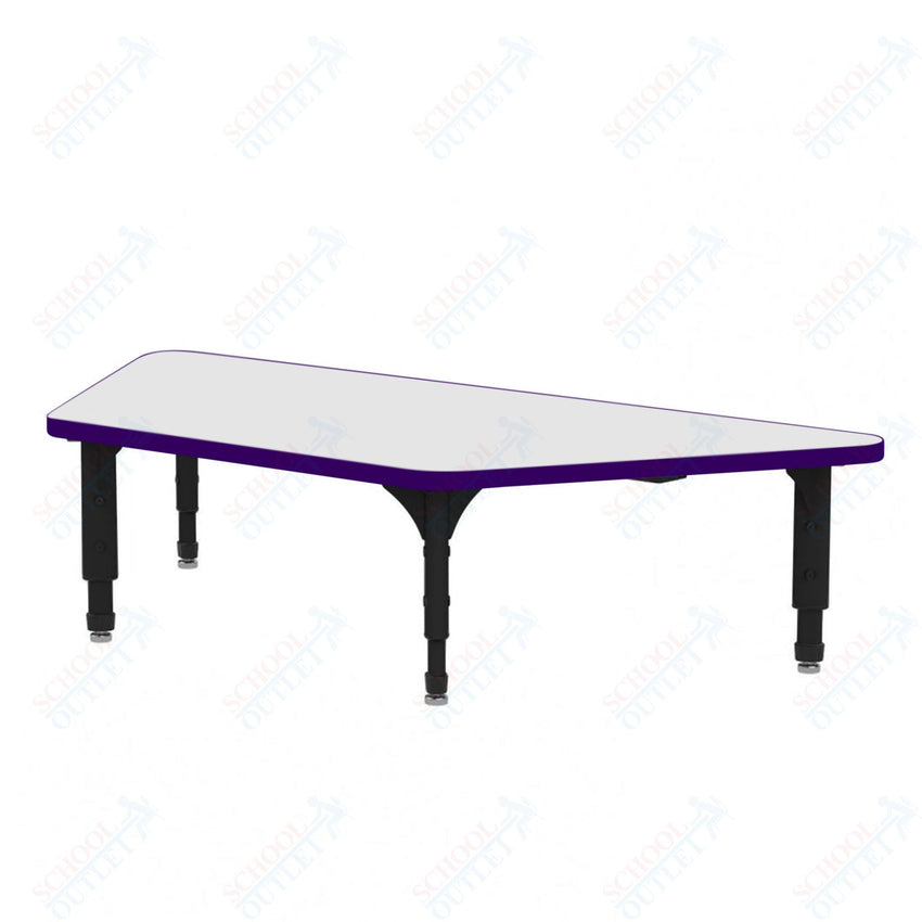 Marco Trapezoid Floor Table w/ Dry Erase Top 30" x 60" Adj Height 12" - 15" (38 - 2287 - DC) - SchoolOutlet