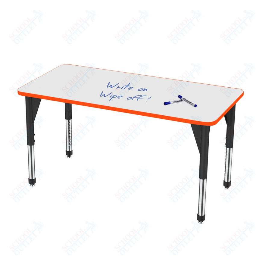 Marco Premier Series Rectangle Stand - Up Table w/ Dry Erase Top 24" x 54" Adj Height 32" - 42" (43 - 2225 - DA) - SchoolOutlet