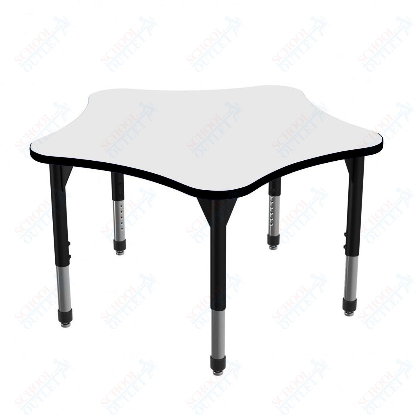 Marco Premier Series 60" 5 - Star Stand - Up Table w/ Dry Erase Top Adj Height 32" - 42" (43 - 2281 - DA) - SchoolOutlet