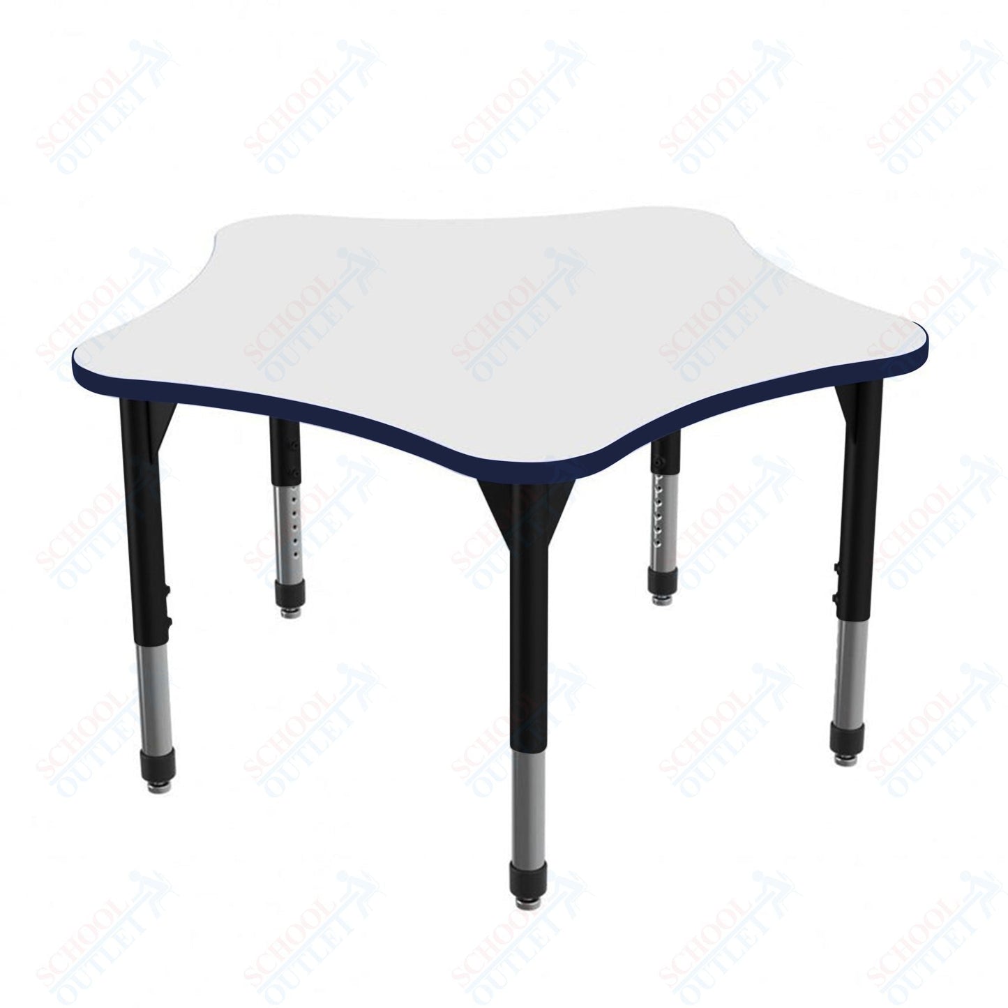 Marco Premier Series 60" 5 - Star Stand - Up Table w/ Dry Erase Top Adj Height 32" - 42" (43 - 2281 - DA) - SchoolOutlet